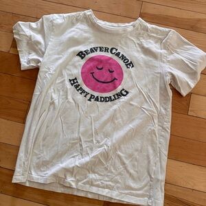 Roots White and Pink T-Shirt